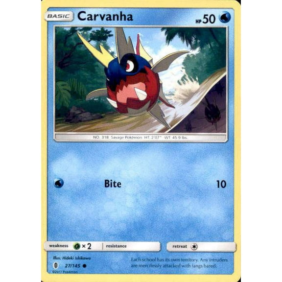 Pokemon Guardians Rising Carvanha #27