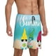 thumbnail image 2 of Balery Hello Summer Gnome 1 Pantalones cortos de pijama de punto de algodón para hombre con cinturilla y bolsillos-Medium, 2 of 6