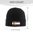 thumbnail image 3 of ZICANCN Colorado State Seal Flag Knit Beanie Hat , Winter Cap Soft Warm Classic Hats for Men Women Black, 3 of 8