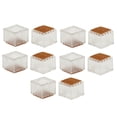 thumbnail image 1 of 10 Piezas Silla Cuello Caps Silicona Tabla Cubre Pads Square 30-35mm Sunnimix Tapa de la pierna de la silla, 1 of 8