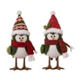 thumbnail image 2 of 2 decoraciones navideñas para mesa, muñecos, figuritas decorativas de pájaros, adornos de mesa para chimenea de invierno, mantel, vacaciones, Navidad, 2 of 6