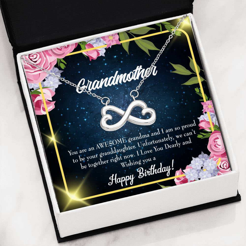 Graduation Gift 925 Silver Dainty And Petite Jewelry Infinity Heart Pendant Granddaughter Necklace Birthday Gift Wedding Shower