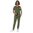 thumbnail image 4 of Hanes Women's Scrubs V-Neck Scrub Top, Premium, Short Sleeve, 1 Pocket, Sizes XS-3XL, 4 of 8