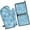 Blue Dog Paw, variant on Blue Dog Paw Footprint Kitchen Oven Mitt and Pot Holder Sets 2 Pcs for Baking, Cooking and Grilling, Heat Resistant Up To 392 °F