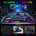 thumbnail image 4 of Alfombrilla de ratón RGB para juegos FobianJie con luz LED, 13 modos de luz, 4 of 7