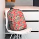 thumbnail image 3 of Easygdp Small Coral Red Flowers Mochila Ligera de 15 Pulgadas para Estudiantes, Mochila Cómoda para la Escuela y Viajes, Correas Ajustables, 3 of 6