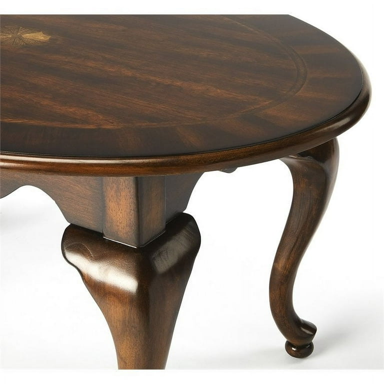 Beaumont Lane Oval Coffee Table in Plantation Cherry 
