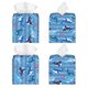 thumbnail image 2 of Balery Blue Fish Porta Pañuelos de Cuero con Estampado – Funda Moderna Cuadrada para Caja de Pañuelos, Dispensador 5x5x5'', 2 of 7