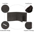 thumbnail image 4 of LOUEBICA Mens Wallet Leather RFID Blocking Large Capacity Trifold Wallet for Men with 10 Card Holders, 4 of 7