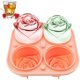thumbnail image 2 of Hielo gigante con forma de flor linda, divertido fabricante de bolas de hielo de goma de silicona para cócteles, jugo, whisky, bourbon, congelador, apto para lavavajillas, rosa, 2 of 2