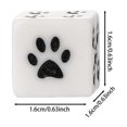 thumbnail image 3 of JNHKLASR Dice Set,Resin 6 Sided Dice Set,16MM,Dog Foot Pattern for Board Games,Parties,Fun,or Teaching Math, 3 of 7