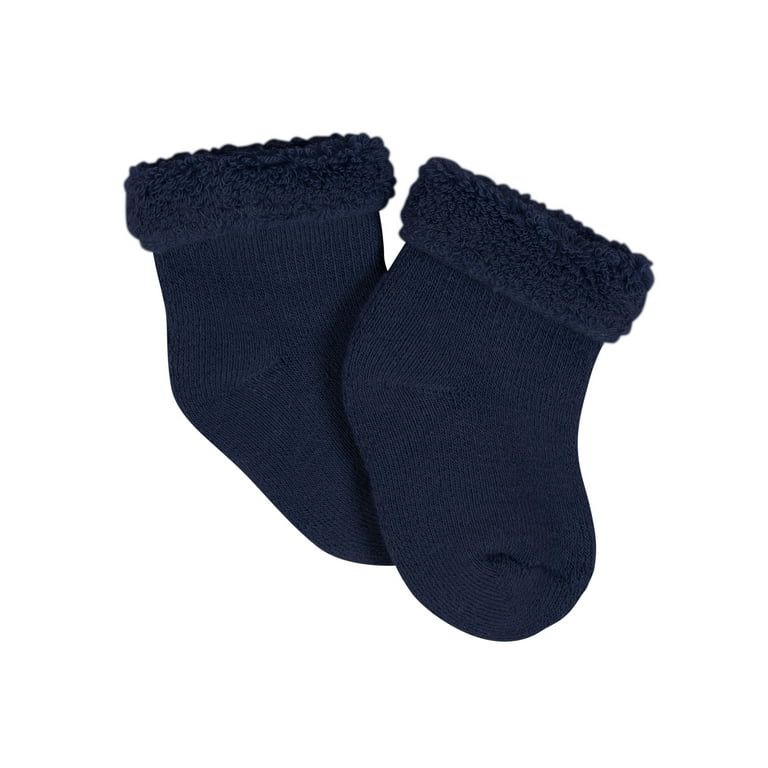 Baby boy navy socks top