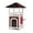 Red, variant on Pefilos 34" Wooden Pet Cat House for Outdoor and Indoor, Feral Cat Shelter with Jumping Platforms, Red