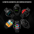 thumbnail image 3 of Carbinox Blaze Smartwatch with GPS, Waterproof IP69K, Rugged Fitness Tracker, 170+ Sports Modes for Android & iOS, 3 of 8