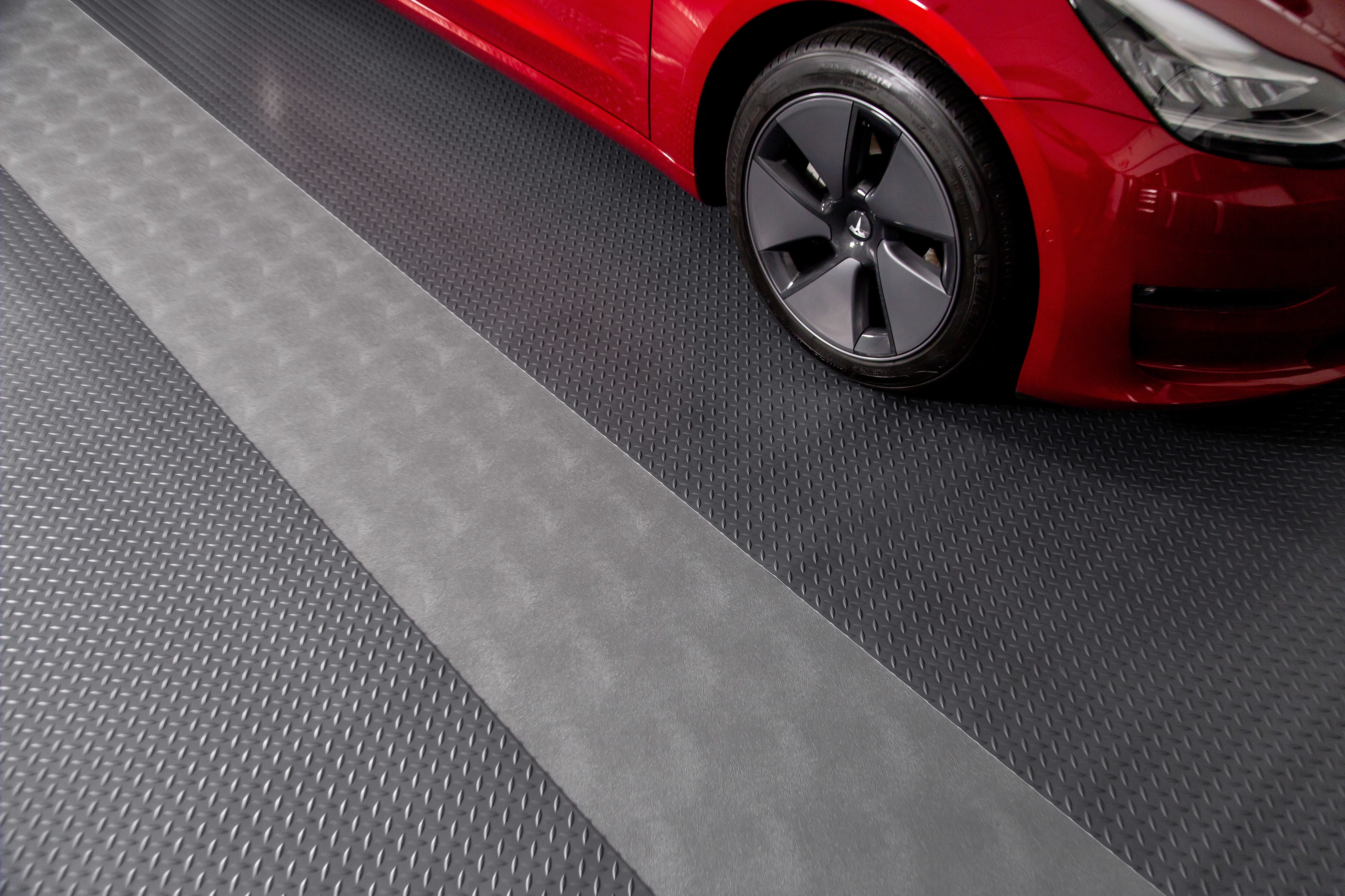 G-Floor 30 in. x 17 ft. Levant Vinyl Garage Runner - Slate Grey