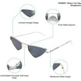 thumbnail image 4 of FEISEDY Small Cat Eye Sunglasses Women PUNK Party Metal ROCK Candy Color Glasses B2721, 4 of 14