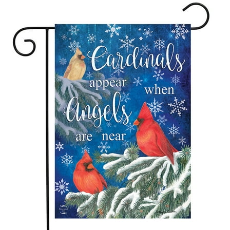 Briarwood Lane Cardinals Appear Winter Garden Flag