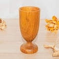 thumbnail image 4 of Teak Wood Wine Glass Goblet Cup 4-Pack, 4 of 5