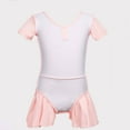 thumbnail image 3 of Miqool Toddler Ballet Leotards with Skirt Little Girl Short Sleeve Ballerina Dance Dress, 3 of 4