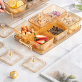 thumbnail image 3 of Plateau de Service pour Collations de Fruits Secs Plateau d'Apéritif Multifonction 6 Bols Bols de Service Divisés, comme Montré, 3 of 8