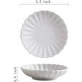 thumbnail image 2 of 3.5 Inches Flower Shape Ceramic Sauce Dish,Mini Side Seasoning Dish,Condiment Dishes/Sushi Soy Dipping Bowl,Snack Serving Dishes,Porcelain Small Saucer Set(Set of 4), 2 of 6