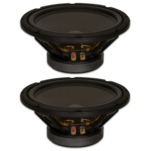 2 Goldwood Sound GW-10PC-4 Heavy Duty 4ohm 10" Woofers 400 Watts each Replacement Speakers