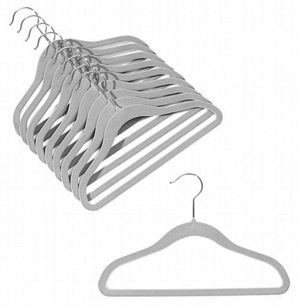 10 Pack Amber Home 12 Kids Chrome Modern Heavy Duty Metal Wire Children Clothes Thin Compact Hanger Coated Metal Hangers Chrome Kids 