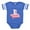 Royal Blue, variant on CafePress - KITTY PILLOW - Cute Infant Baby Football Bodysuit