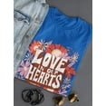 thumbnail image 3 of Love In Our Hearts... T-Shirt Women -Smartprints Designs, Female 3X-Large, 3 of 4