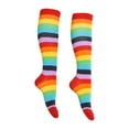 thumbnail image 1 of Gravity Threads Stripe Rainbow Socks Long, 1 of 2