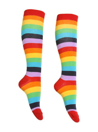 Gravity Threads Women's Knee High Long Socks Striped Design