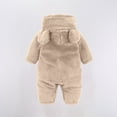 thumbnail image 6 of Fouhkni Newborn Baby Rompers Footie Snowsuit Baby Girls Boys Winter Warm Hooded Jumpsuits Outfits, 6 of 6