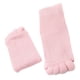 thumbnail image 1 of Soidarity 1 par de calcetines transpirables de algodón para pedicura, amigables con la piel, lavables, todo incluido, calcetines de alineación Cuidado de los pies Rosa, 1 of 5