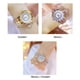 thumbnail image 3 of Reloj de moda para mujer, caja de metal, reloj de pulsera analógico, reloj de cuarzo brillante CACAGOO Mirar, 3 of 7