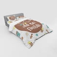 thumbnail image 3 of Ambesonne Saying Bedding Set 3 Pcs, Relax and Eat Chocolate Text, Twin, Multicolor, 3 of 3