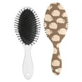 thumbnail image 2 of Pink Pig Vintage Styling Brush - Gentle Round Bristle Hairbrush for All Hair Types, 2 of 4