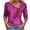 Hot Pink â‘¡, variant on Dvprdro Women's Long Sleeve Floral Printed Blouse Fashion Lapel V Neck Buttons Elegant Work Shirts Top Loose Fit Casual T-Shirt Tops