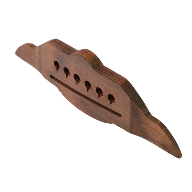 Acoustic Guitar Bridge Part, Wooden Swallow Shape Beautiful Standard Size Guitar Bridge Smoothly Appearance For Replacement