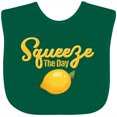 thumbnail image 3 of Inktastic Lemon Squeeze The Day Boys or Girls Baby Bib, 3 of 4