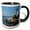 Black/White, variant on 3drose, Portland Head Lighthouse, Cape Elizabeth Me - Us20 Krs0002 - Keith and Rebecca Snell, 11oz Two-tone Yellow Mug
