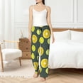 thumbnail image 5 of Pajama Pants Women, Green Yellow Lemon Sweatpants Soft Sleep Lounge Pants, Casual PJ Bottoms Pants with Pockets, 5 of 5