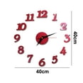 thumbnail image 2 of Reloj de pared 3D DIY con superficie de espejo sin marco, reloj de pared grande, decoración del hogar para sala de estar, dormitorio, oficina en casa, habitación de niños, hotel, cafetería, bar,, 2 of 6