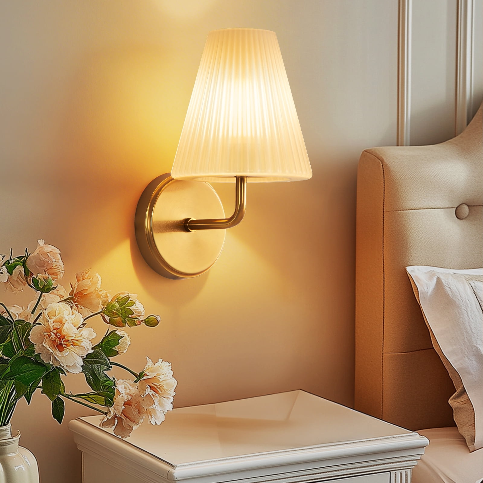 RRBEST Wall Sconce E12 Wall Light Indoor Lighting Fixture for Hallway Stairs Corridor
