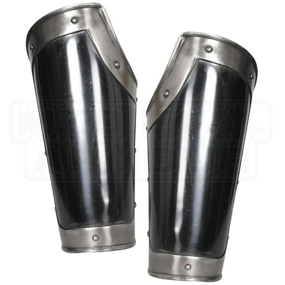 Edward Darkened Bracers Medieval Armor LARP Arm Protection