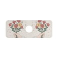 thumbnail image 7 of Yayeee Faucet Mat for Kitchen Sink 14.7" Diatomite Long Splash Guard Pad, Beige Cute Flower, 7 of 7