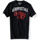 thumbnail image 1 of Aeropostale Hombre California Est. Camiseta gráfica 87, negra, grande, 1 of 1
