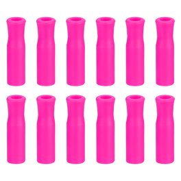 Lot De 20 Embouts De Paille Réutilisables En Silicone De 6 Mm De Large