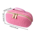 thumbnail image 6 of Byootique Plush Makeup Bag Open Flat Travel Toiletry Accessories Case Organizer, 6 of 9