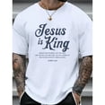 thumbnail image 2 of Jesus Is King John 14:6 T-Shirt – Bold Christian Faith Graphic Tee for Men and Women, Bible Verse Statement Shirt with Back Print, 2 of 7