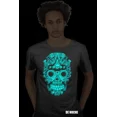 thumbnail image 2 of PLAYERA CALAVERA AZTECA PLAYERAS CHINOS NEÓN BRILLA EN LA NOCHE GRANDE, 2 of 3